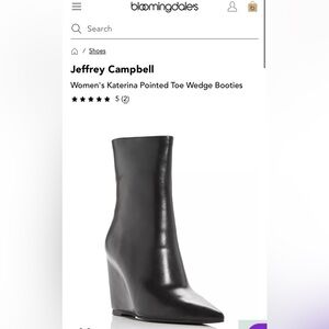 Jeffrey Campbell Katerina Wedge Bootie - size 9 - never been worn